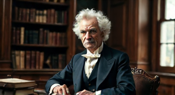 Ich bin Mark Twain, literarisches Genie des 19. Jahrhunderts